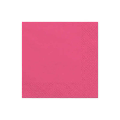 Picture of PAPER NAPKINS HOT PINK 33X33CM - 20 PACK